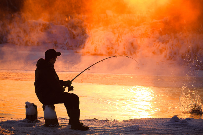 Fishing in winter