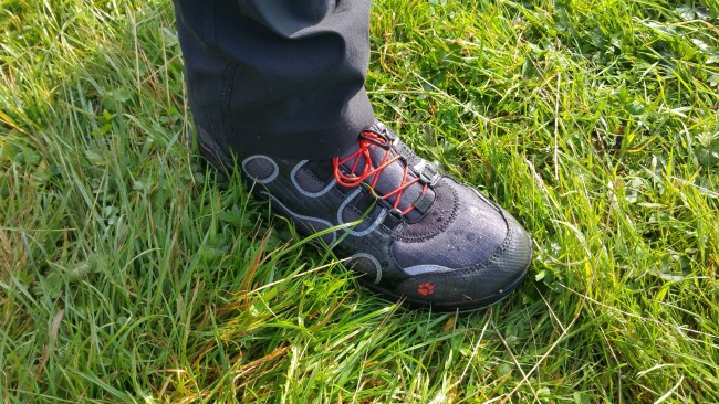 Walker wearing Jack Wolfskin walking boots