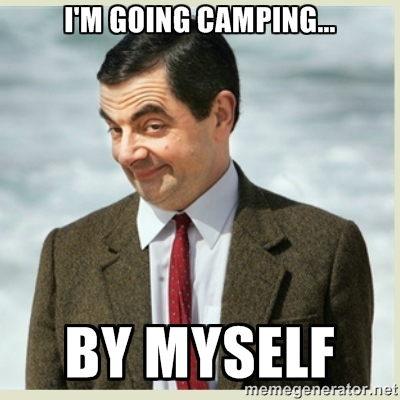 Going camping alone