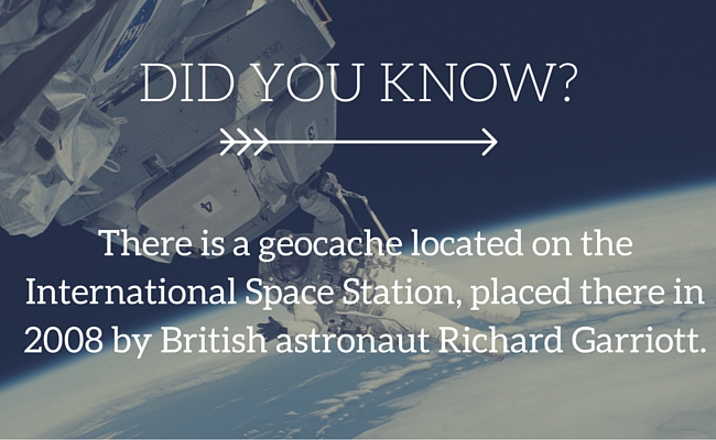 Geocache in space