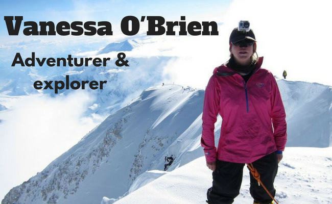 Vanessa O'brien, adventurer and explorer